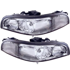 Headlights Pair For 1997-2005 Buick Park Avenue Ave Halogen Headlamps picture