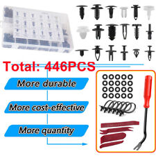 446PCS Bumper Retainer Clips Rivets Fasteners Trim Removal Tool for Ford Toyota picture