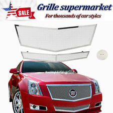 For Cadillac 2008-2013 CTS Grill Mesh Grille Stainless Insert Combo Chrome 2009 picture