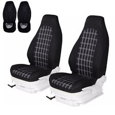 Front Seat Covers High Back Bucket Protector Polyester 2pc for Car Truck SUV Van picture