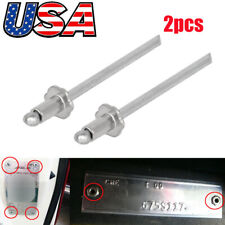 For GM 1 Pair Dash Rosette Rivets Stainless Steel GMC Ford AMC  Door Tag picture