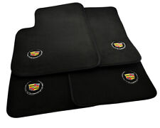 Floor Mats For Cadillac Seville 98-04 Black Tailored Carpets & Cadillac Emblem picture