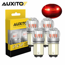 2X AUXITO 1157 2057 2357 Red LED Stop Tail Turn Signal Brake Light Bulbs Lamps picture