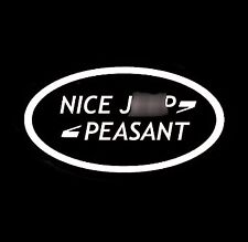 NICE JEEP PEASANT funny vinyl sticker land rover logo offroad british car luxury picture