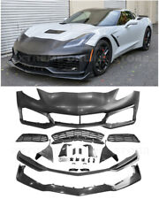 For 14-19 Corvette C7 | ZR1 Style Front Bumper Cover Grille Lower Lip Splitter picture