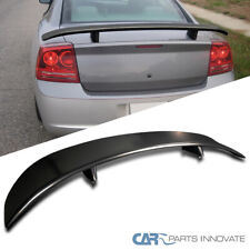 Fit 06-10 Dodge Charger Black ABS Daytona Style Rear Trunk Spoiler Wing Body Kit picture