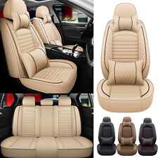 For Dodge Charger Challenger Car Seat Covers Full Set Front Rear 5-Seat Cushion picture