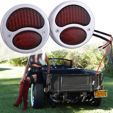 2x Model A Vintage Custom Hot Rat Street Rod Tail Lights Stop For Ford Car Truck picture