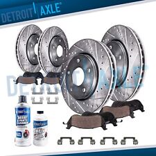 Front Rear Drilled Disc Rotors Brake Pads Kit for Charger Challenger Magnum 300 picture