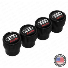 For Audi Sport Logo Roundel Style Car Wheels Tire Air Valve Caps Stem Dust Cover picture