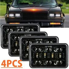 4PCS 4x6inch Hi/Lo beam LED Headlights for Chevy C10 C20 C30 Camaro Ford 81-87 picture