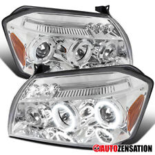Fit 2005-2007 Dodge Magnum SXT SRT8 R/T LED Halo Projector Headlights Headlamps picture