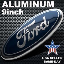 9'' FORD DARK BLUE&SILVER EMBLEM OVAL  LOGO Front Grille/Tailgate Badge 2004-16 picture