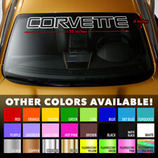 Corvette Outline Windshield Banner 35