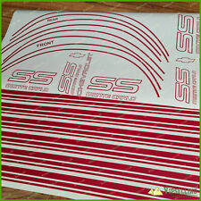 CHEVROLET Monte Carlo SS 1987 1988 Red Full Car Restoration Stripes Decals Set picture
