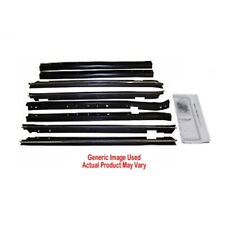 Window Sweeps Weatherstrip for 1968-70 AMC Javelin Black Front Rear 8 pcs picture
