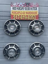 1966 -69 Chevrolet Corvair Hubcaps Set 4 13â€� Used Retro Stainless Rare nice picture
