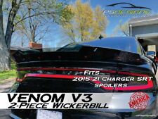 PSDesigns Venom V3 2PC Wickerbill wicker bill fits 15-21 Dodge Charger picture