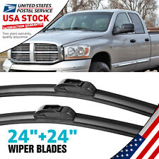 All seasons Windshield Wiper Blades 24''&24'' U/J-HOOK For 2005 2006 Ford GT picture