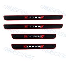 4PCS Black Rubber Car Door Scuff Sill Cover Panel Step Protector For Dodge picture