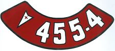 PONTIAC 455-4V AIR CLEANER DECAL picture