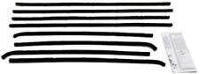Window Sweeps Weatherstrip for 1965-1969 Chevrolet Corvair Black Front Rear picture