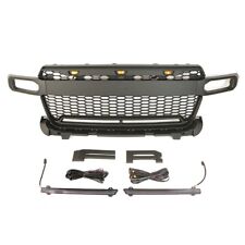 Black Front Grille Fits For FORD Maverick 2022 2023 Grill BumperW/LED &Light Bar picture
