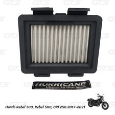 Hurricance Stainless Air Filter Fits Honda Rebel 300 Rebel 500 CRF250 2017 2021 picture