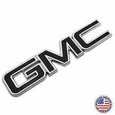 14-19 GMC Sierra Front Grille Letter Logo Emblem Adhesive Nameplate HD OEM Black picture