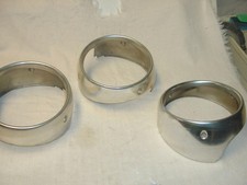 Three 1964 64 Ford Galaxie Headlight Trim Ring Bezels picture