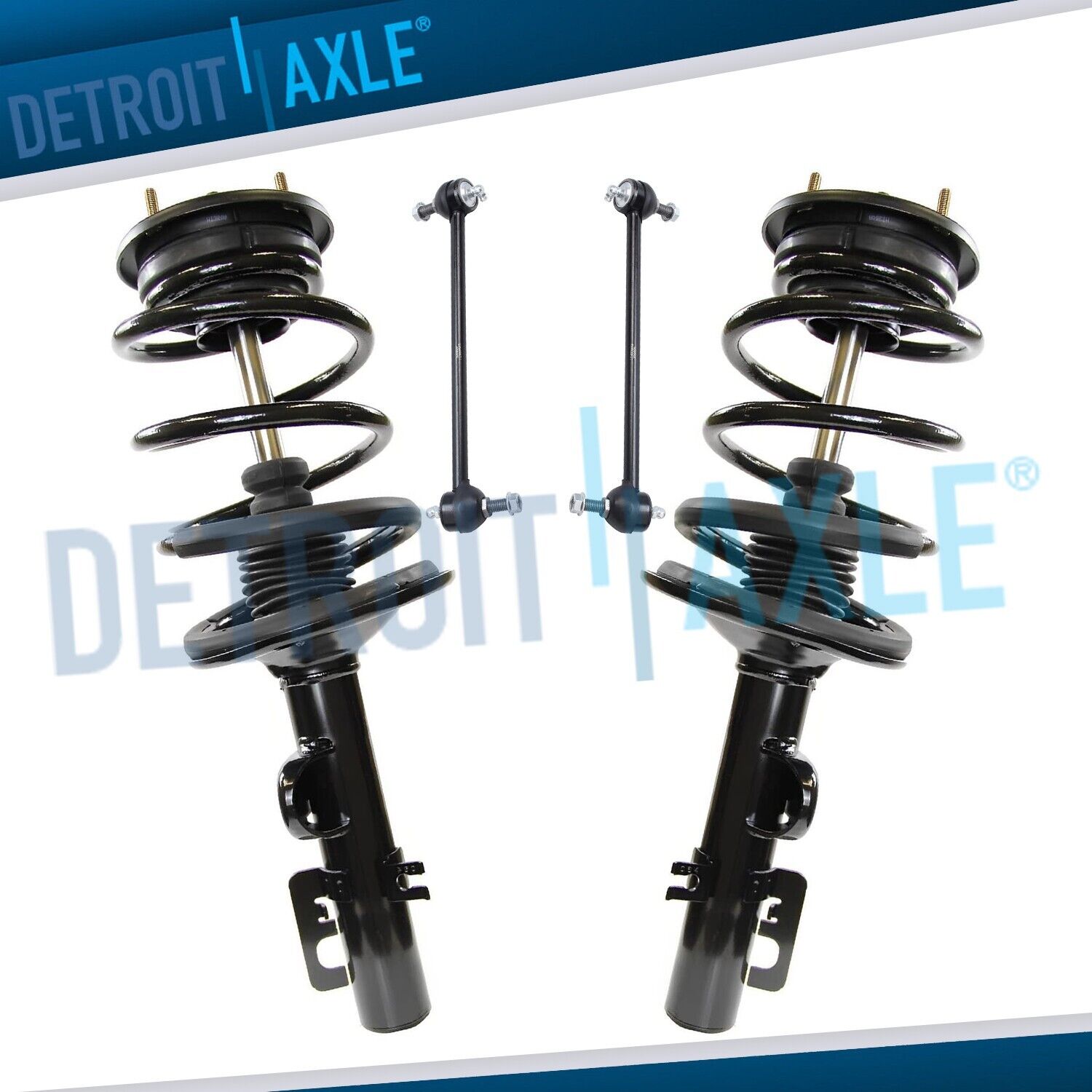 Front Struts w/Springs Sway Bars for 2005-2007 Ford Five Hundred Mercury Montego