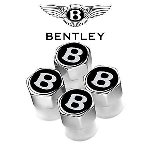 Bentley Wheel Tyre Valve Caps x 4. Continental Bentayga Flying Spur Azure Arnage
