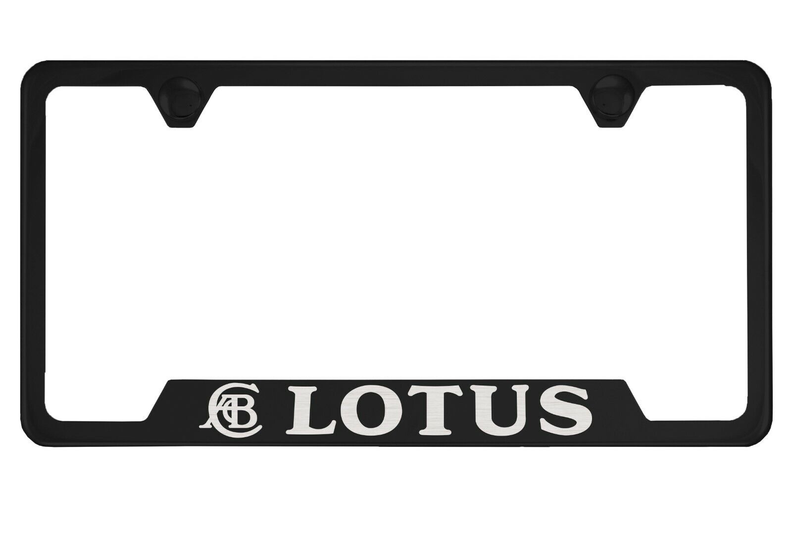 Black License Plate Frame for Lotus