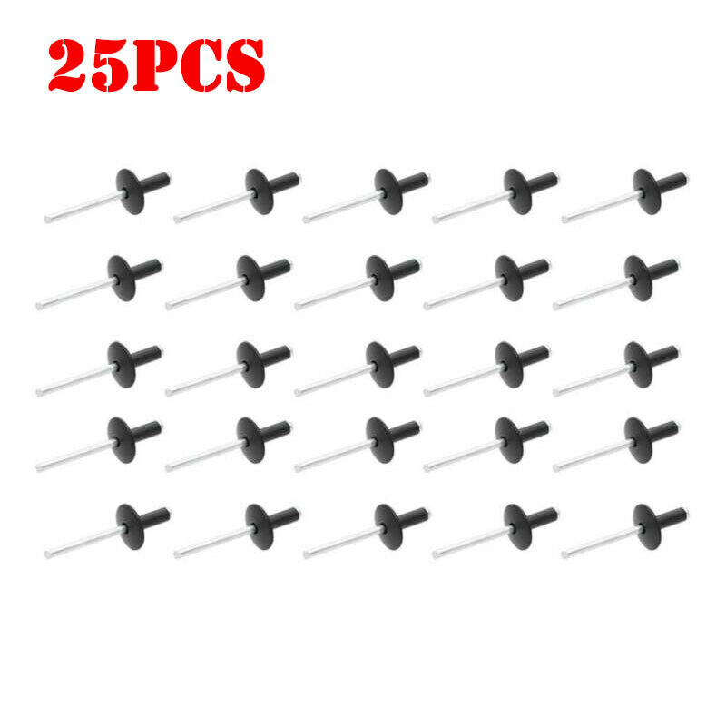 25PCS For Ski-Doo 3/16 Aluminum Head Steel Pop Rivet Flange 293150104