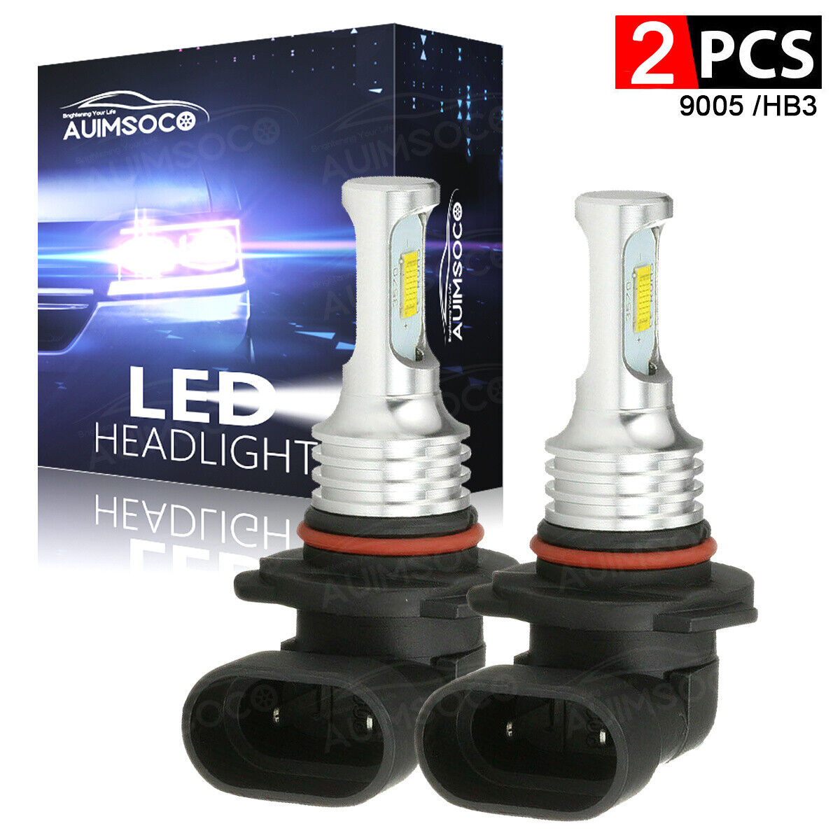 For Chrysler 300 2016-2021 - 2PC 9005 HB3 LED Headlight Bulbs High/Low Beam