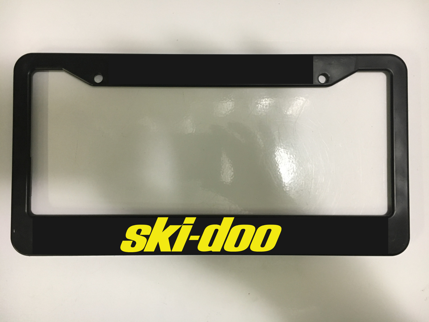 Ski Doo Ski-doo snowmobile Winter Recreation Send it Car License Plate Frame