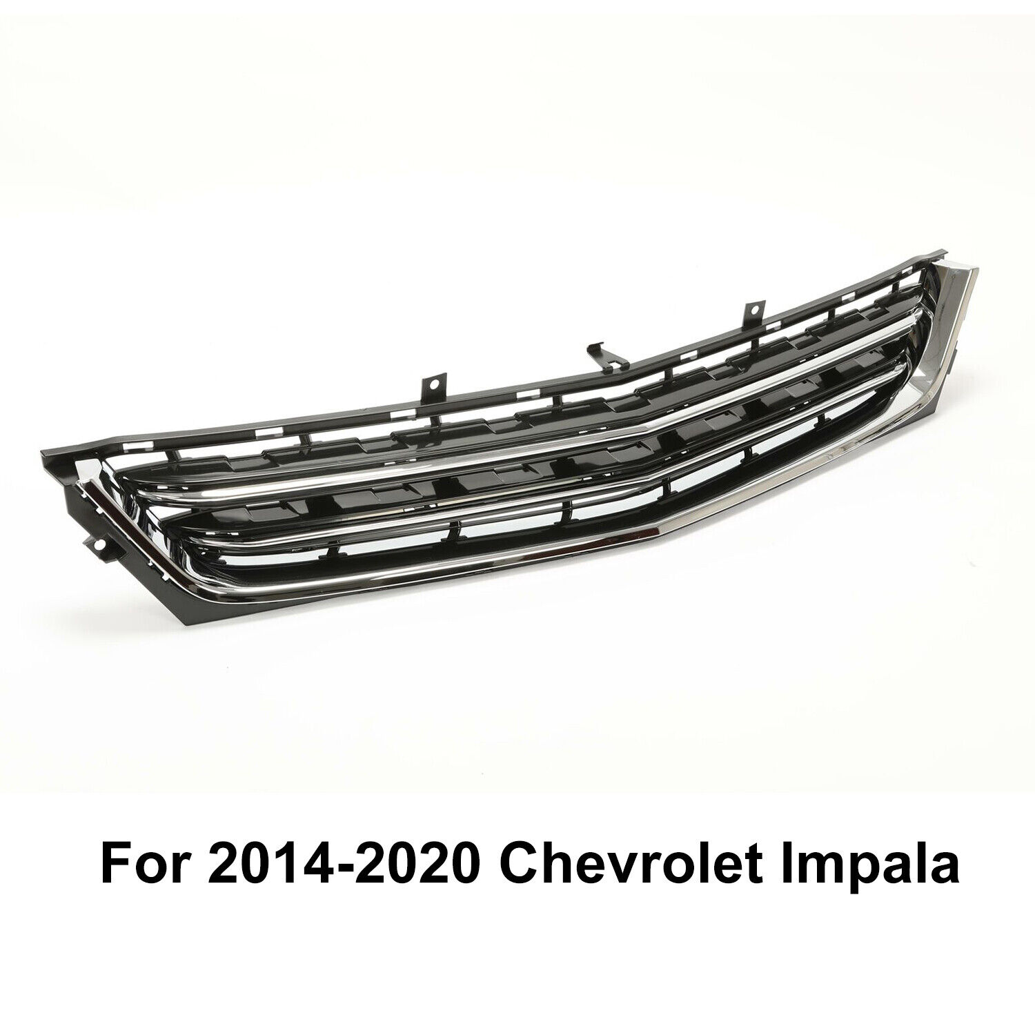 For Chevrolet Impala 2014-2020 Front Bumper Lower Grille Chrome Black Mesh Grill