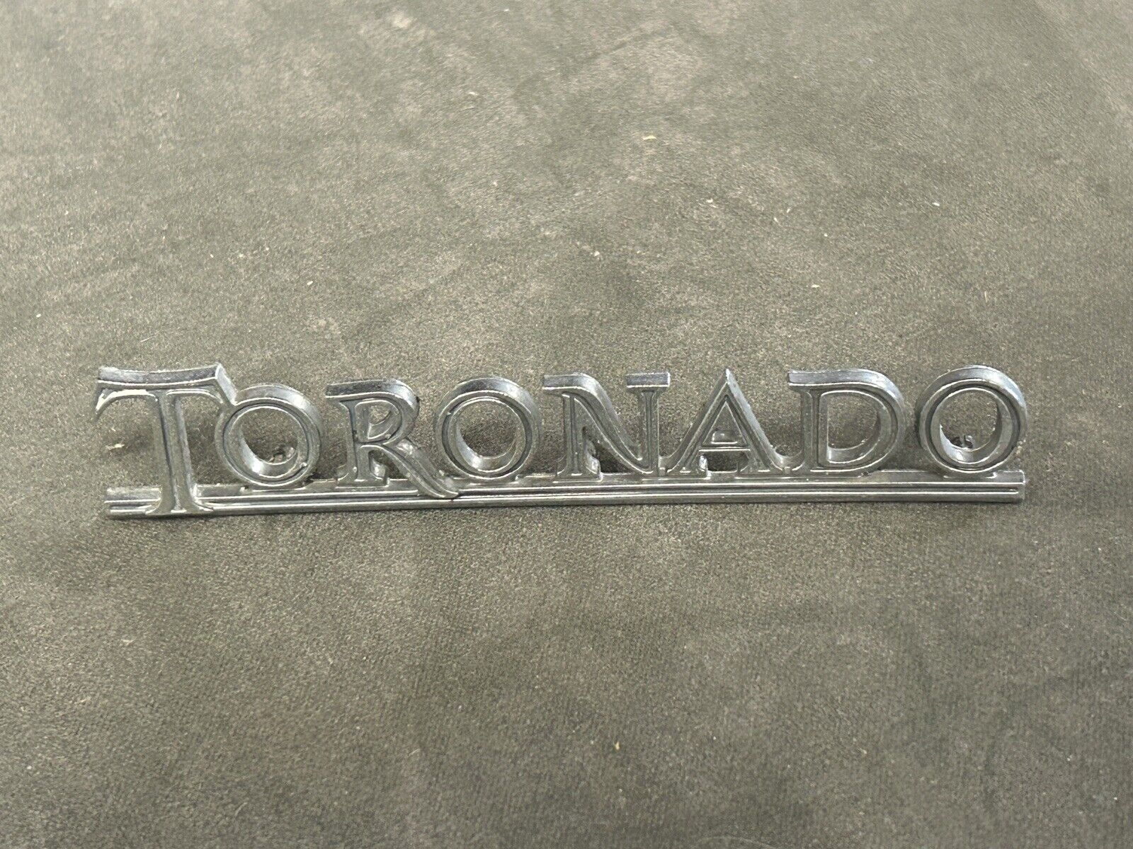 Oldsmobile GM Toronado Emblem Badge Trim vintage metal nameplate 1971 1972