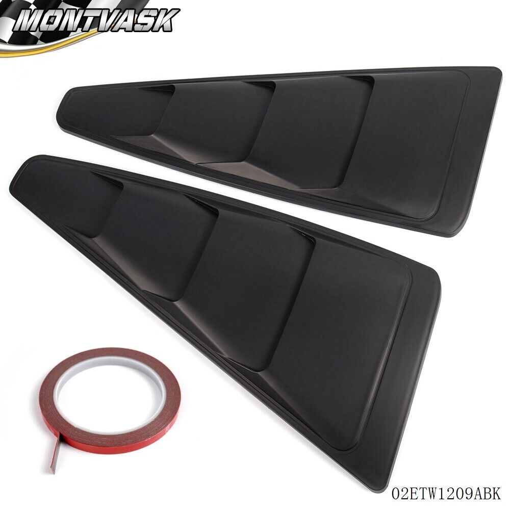 Fit For 2005-2014 Ford Mustang GT 1/4 Quarter Side Window Louver Cover