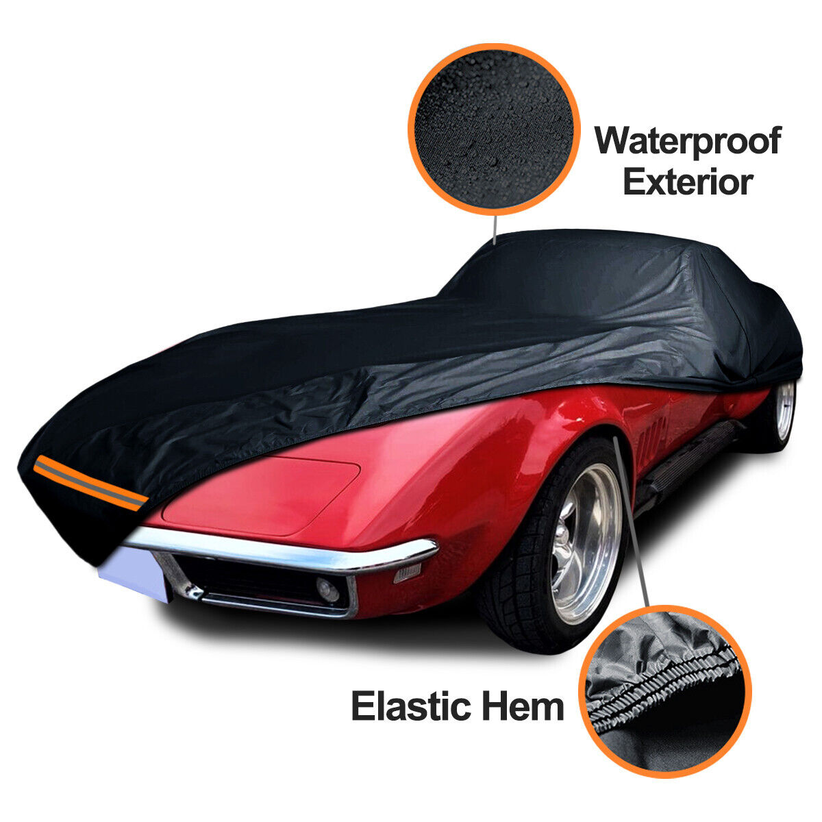 4 Layer CUSTOM FIT Chevrolet Corvette C3 Car Cover 100% Waterproof All Weather