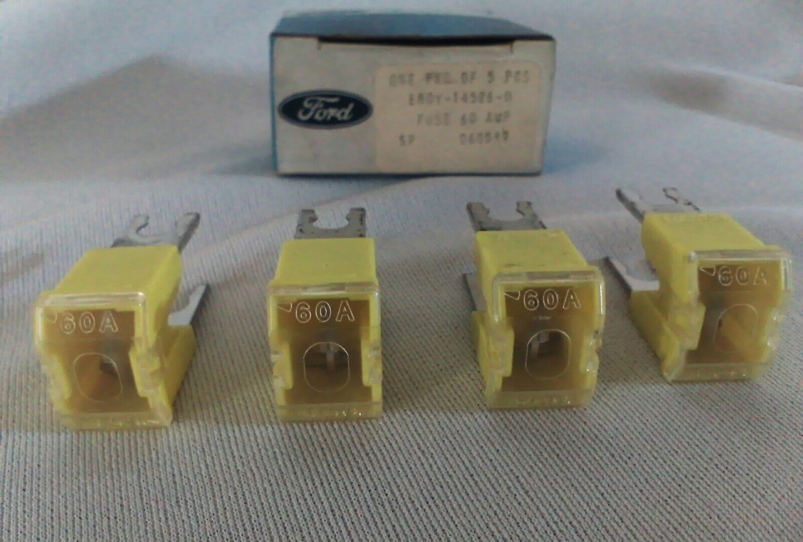 NOS 1988 - 1991 LINCOLN CONTINENTAL 60 AMP FUSES LOT OF 4PCS E8OY-14526-D