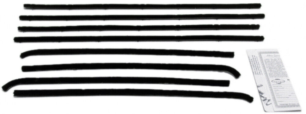 Window Sweeps Weatherstrip for 1965-1969 Chevrolet Corvair Black Front Rear