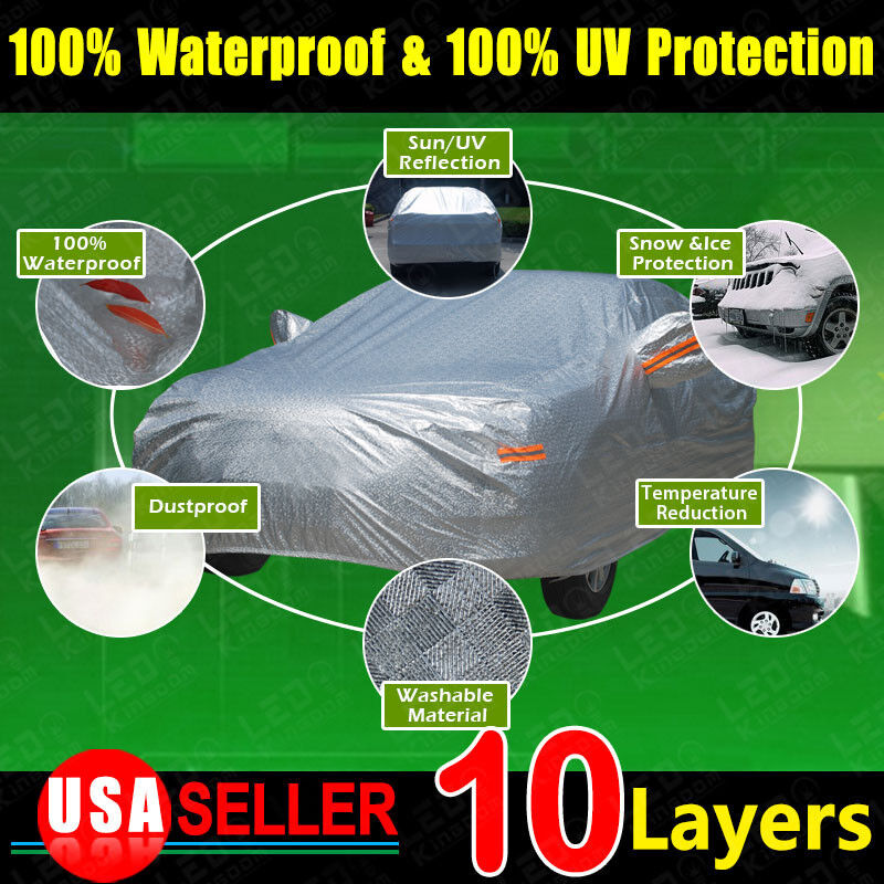 Multi Size Breathable Soft Universal Car Cover UV Waterproof Resist Protection
