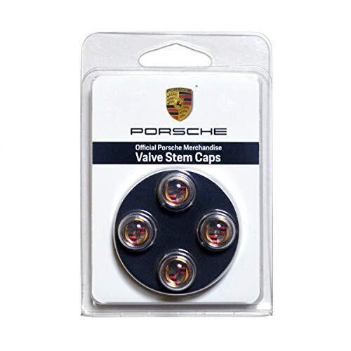 New Porsche Color Valve Stem Caps, Set of Four