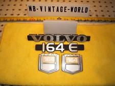 OEM Volvo 1975 164E sedan Fenders sides rear trunk metal OEM 1 set of 4 Emblems picture