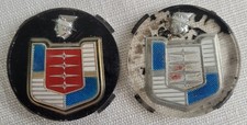 OEM 1955 Mercury Montclair Front Fender Trim Insert Emblem Crest Pair Of 2 picture