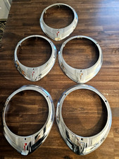 Vintage 1939 - 1941 Hudson Chrome Headlight Bezels Lot Of 5 picture