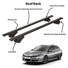 2 Pcs Black Cross Bars for  RENAULT LAGUNA SW 2008-2015 picture