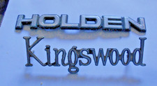 VINTAGE CAR BADGES  METAL HOLDEN AND KINGSWOOD AUSTRALIAN CARS picture
