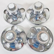 👀 AMC PACER / AMC GREMLIN CHROME CENTER CAPS USED SET/4 AMC PART # 3222651 ✅ picture